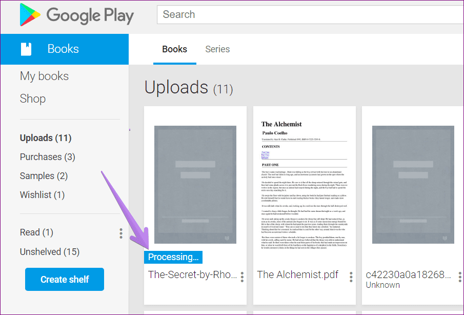 Can Google Play Books read PDF?