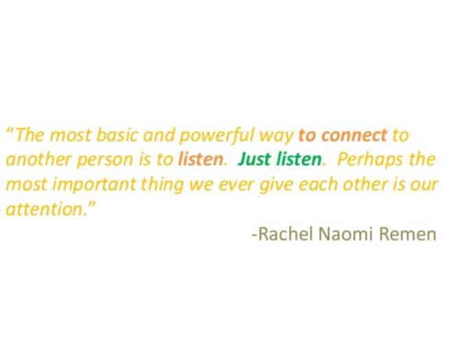 Why is listening powerful?