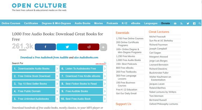What Are The Best Platforms For Free Audiobooks On Social Sciences And Cultural Studies?